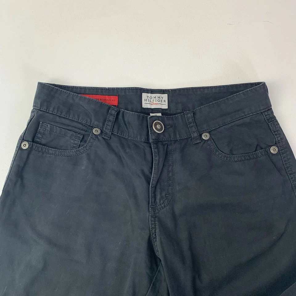 Tommy Hilfiger Cameron Bootcut Trousers Black Women UK 6 - Image 3 of 4