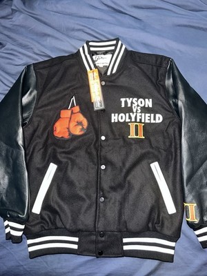 Freeze Tyson vs Holyfield II Mike Tyson Evander Holyfield Boxing Jacket Black