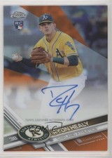 2017 Topps Chrome Rookie Auto Orange Refractor 8/25 Ryon Healy #RA-RH Auto mw7