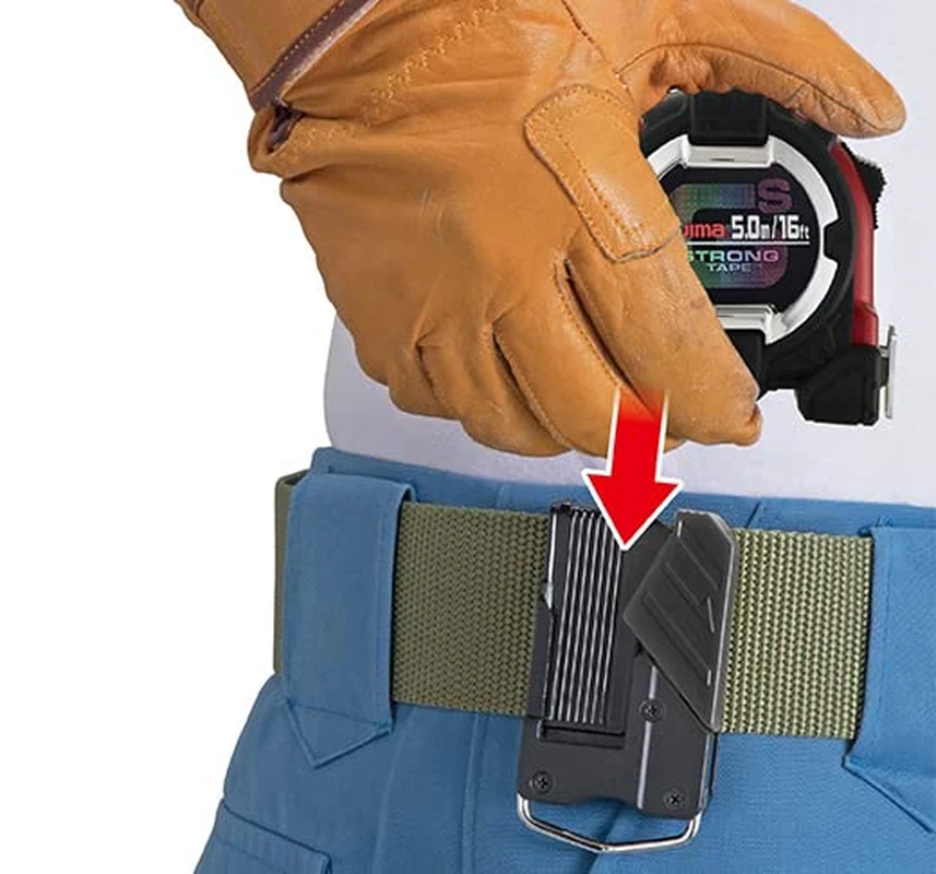 Cinta métrica TAJIMA - 16 pies/5 m X 1 pulgada Gs-Lock cinta métrica con clip compatible Foto 2 de 4