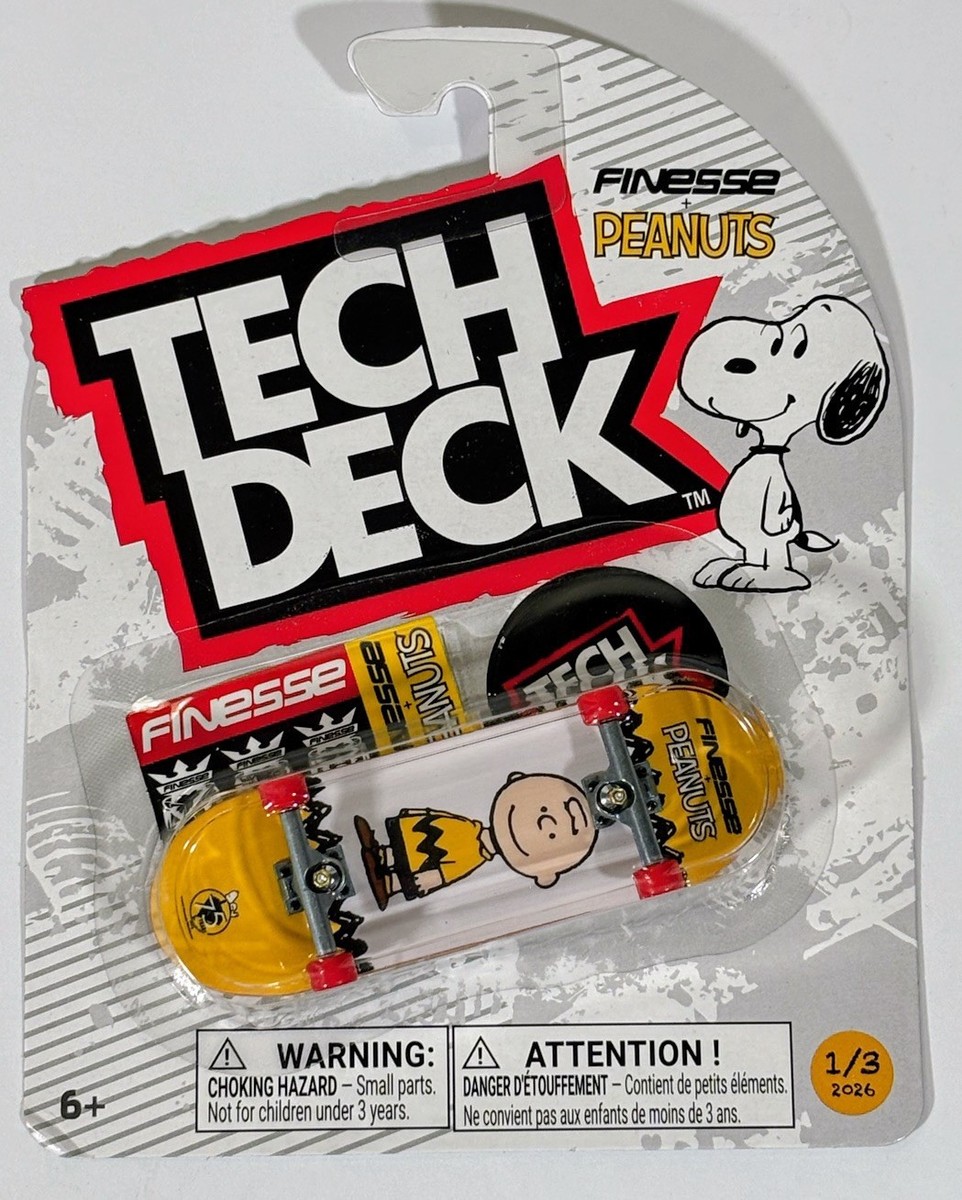 🔥🛹Rare 2026 Tech Deck + Finesse + Peanuts 75th Anniversary