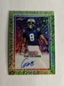 2025 Leaf Vivid Cam Coleman Green Shimmer Autograph Auto /8 Auburn Texas B0015