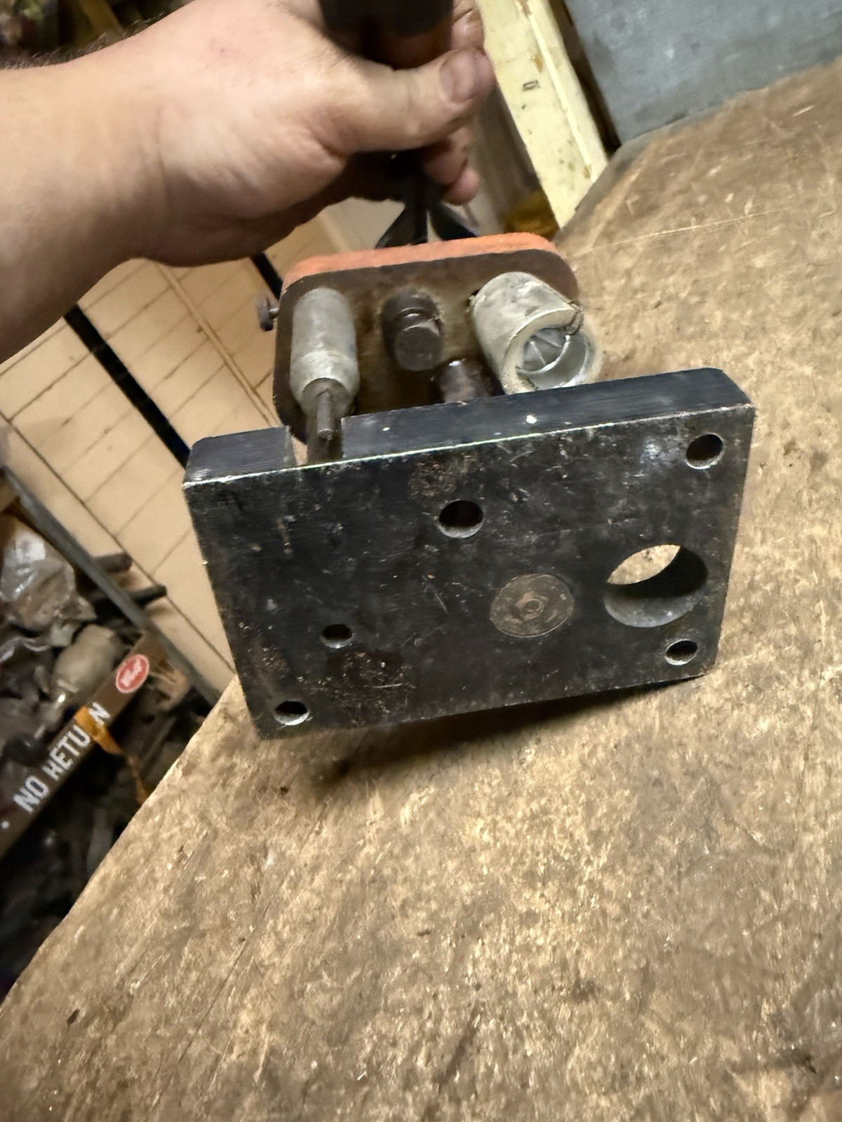 Vintage Old Lyman Shotgun Ammo Reloading Hand Operated Die Press Tool Parts USA