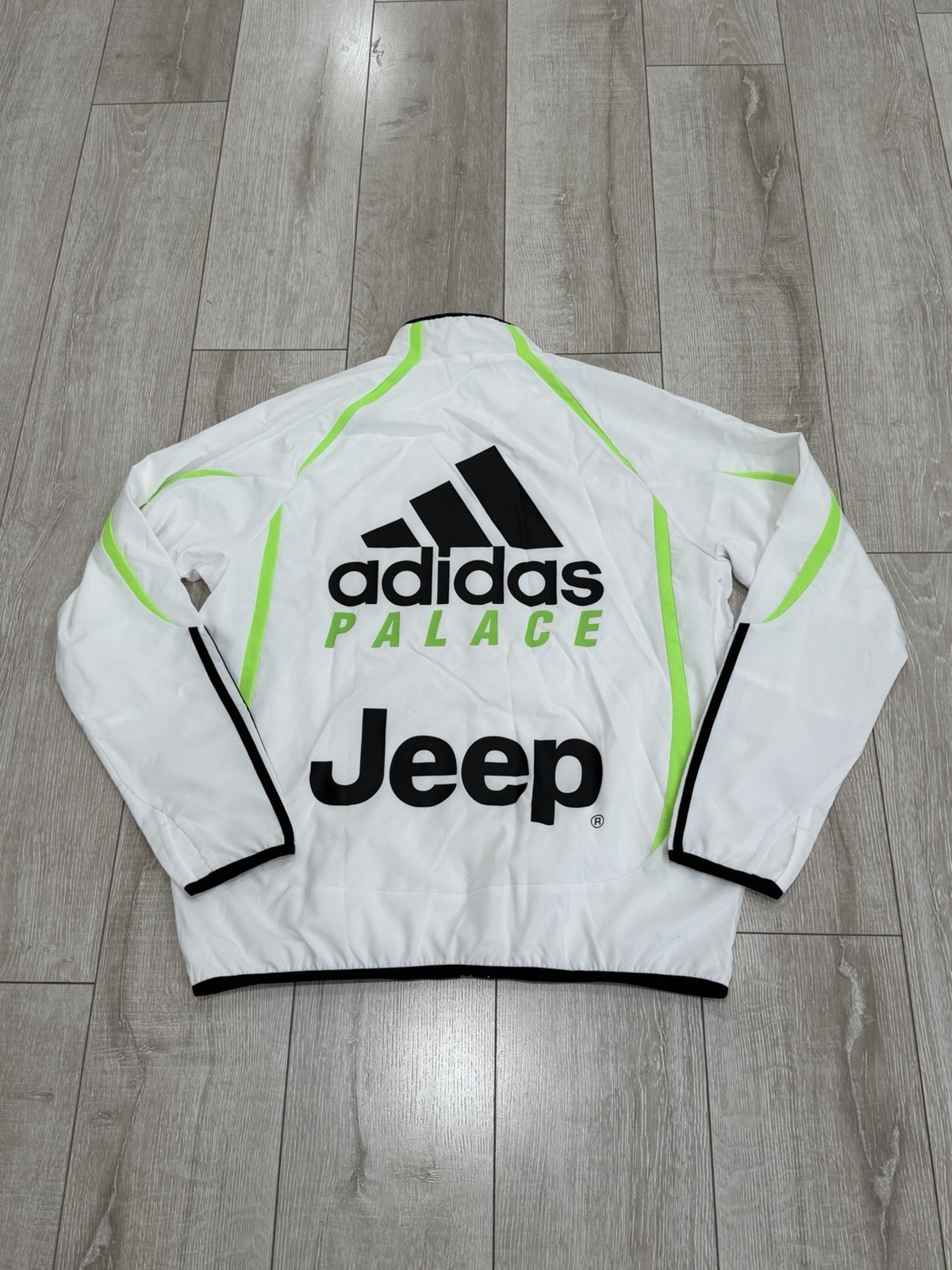 Men L Adidas X PALACE JUVENTUS TRACK JACKET WHITE FOOTBALL SOCCER SERIE A NEW thumbnail 3