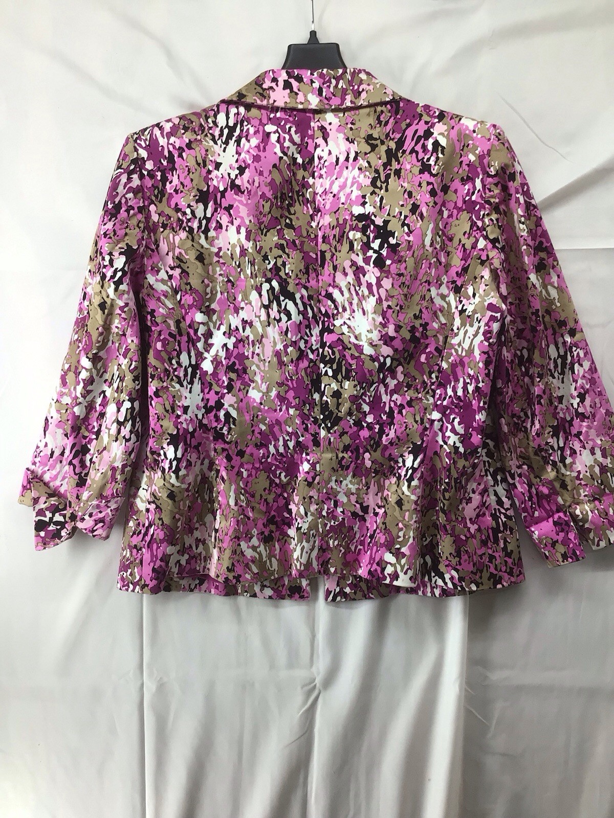 Ellen Tracy Multicolored Patterned Size 12 Blazer… - image 10