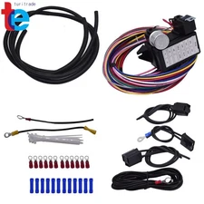 12 Circuit Universal Wire Harness 14 Fuse 12v Street Hot Rat Muscle Car Hot Rod