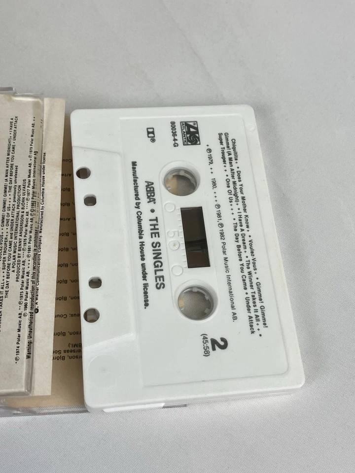 ABBA Vintage Cassette Tape The Singles The First Ten Years Dancing Queen Mama - Image 4 of 4