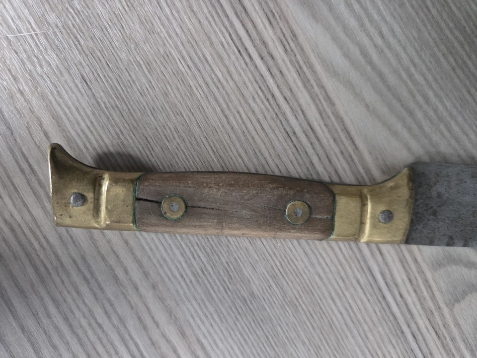 19th C Solingen Germany Winter Nitz Work Bowie Fixed Blade Hunting Fishing Knife - Image 4 of 4