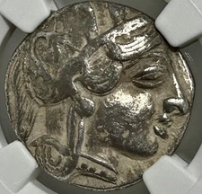 Near East or Egypt AR Tetradrachm type Attica Athens 5th-4th Centuries BC NGC VF