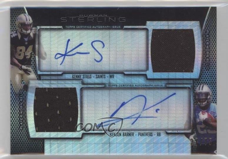 2013 Bowman Sterling Prism Refractor 27/75 Kenny Stills Rookie Auto RC 10k8