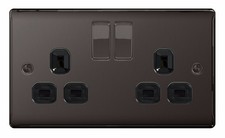 BG Nexus Metal Black Nickel Switches & Sockets Full Range Free P&P