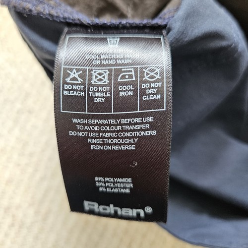 Rohan Womens Tangier Capris Navy Blue Trousers UV Protection Clothing Size 12 - Picture 5 of 11