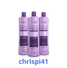 Cadiveu Plastica dos Fios Straightener Brazilian Keratin Hair Treatment 3x1L !