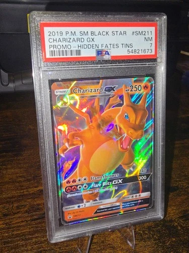 🔥POKEMON TCG CHARIZARD GX SM211 SUN AND MOON PROMO PSA 7🔥