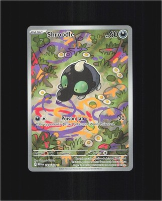 Shroodle 149/132 Illustration Rare Mega Evolution Pokemon Holo Near Mint