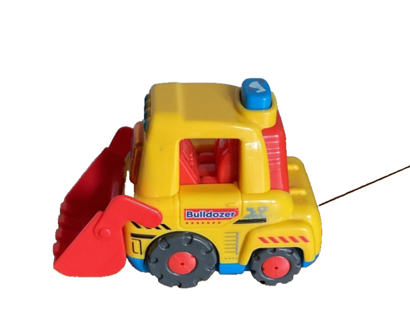 VTech Toot-Toot Drivers® Bulldozer lights and sounds with buttton to lift bucket