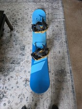 Snowboard & Bindings with teather, extra part from bindings