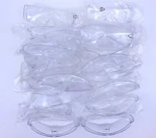 Lot of 19 Protective Eyewear Plastic Safety Glasses Clear Lens Brand New