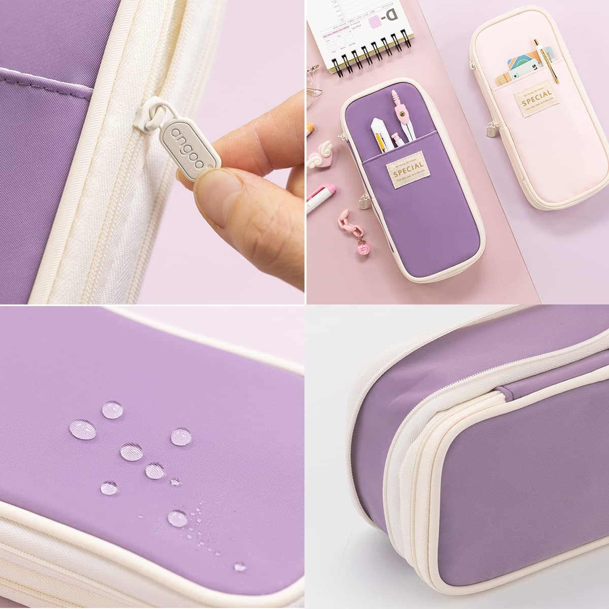 Big Capacity Pencil Pen Case Office Large Storage High Capacity Bag Pouch Hol...