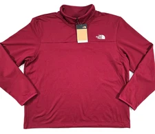 THE NORTH FACE CEDAR TRAIL GRID FLEECE XXL 1/4 ZIP PULLOVER BEETROOD BUGUNDY