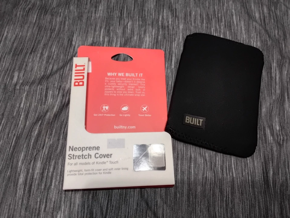 New BUILT Black Neoprene Stretch Cover For All Models Of Kindle Touch - Image 3 of 4