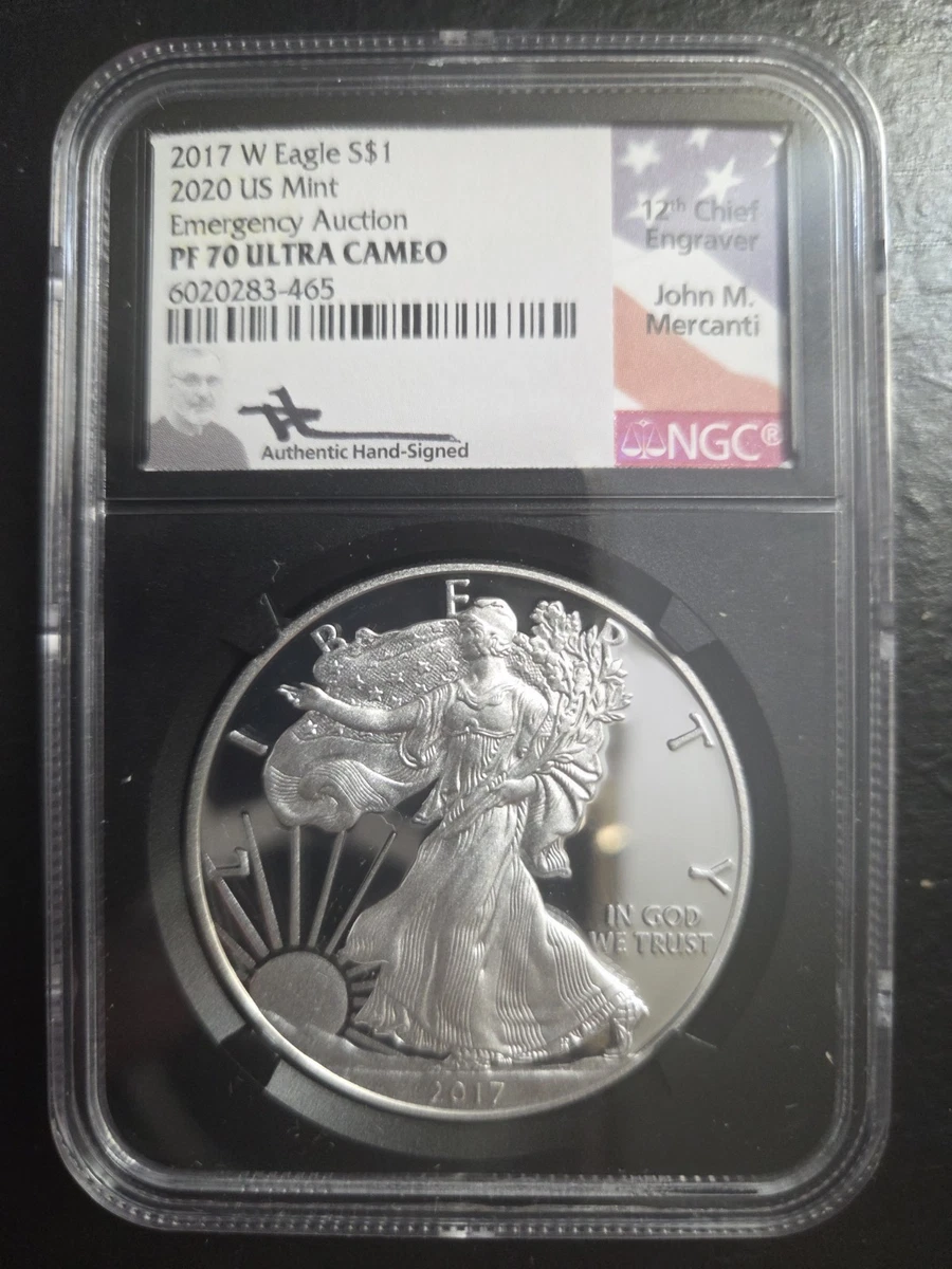 American Eagle PR 70 Graded 2017 Silver Bullion Coins for sale | eBay