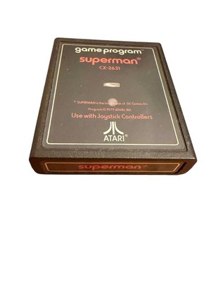Superman (Atari 2600) Video Game 1979 Text Label