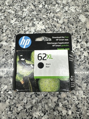 NEW Genuine HP 62XL Black Ink Cartridge C2P05AN OEM Sealed