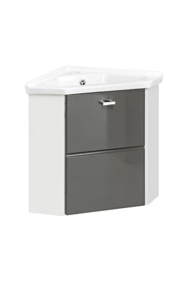 Eck Waschtisch Waschtisch mit Unterschrank 40 cm Ecke Becken Waschbecken Keramik - Bild 1 von 3