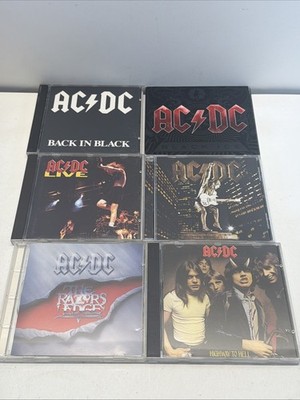 AC/DC 6 CD Lot: High Voltage, Back In Black, Stiff Upper Lip, Highway To Hell,