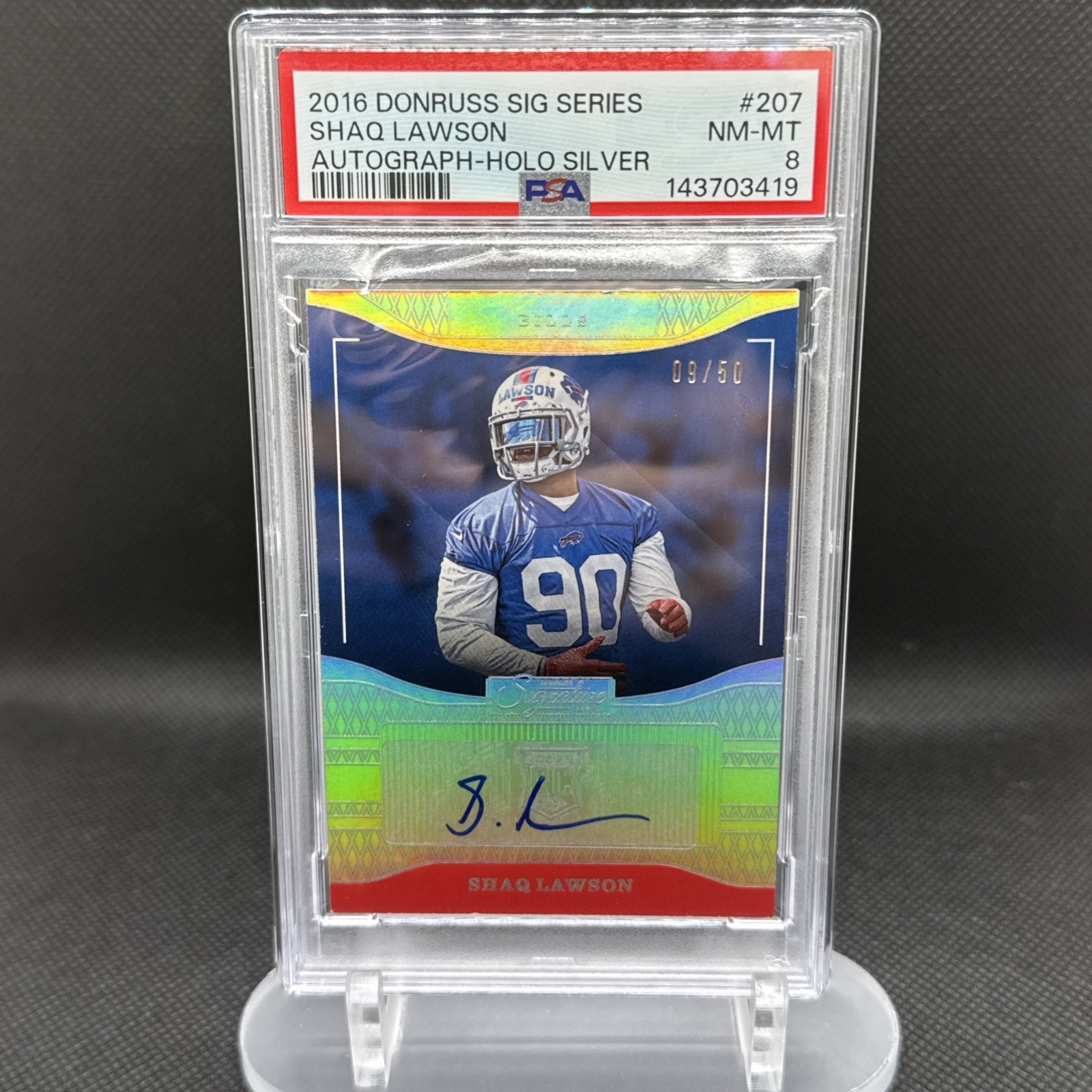 Shaq Lawson Panini Donruss Signature Series #207 Autograph-Holo Silver