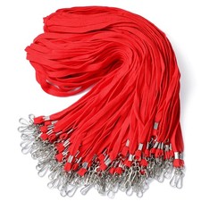 300 Pcs Lanyards for ID Name Badge Holder Neck Lanyard Flat with Swivel Hook ...