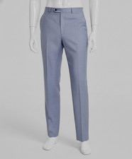 Michael Kors Men's Blue Textured Classic-Fit Wool Suit Pants Size 36W 30L