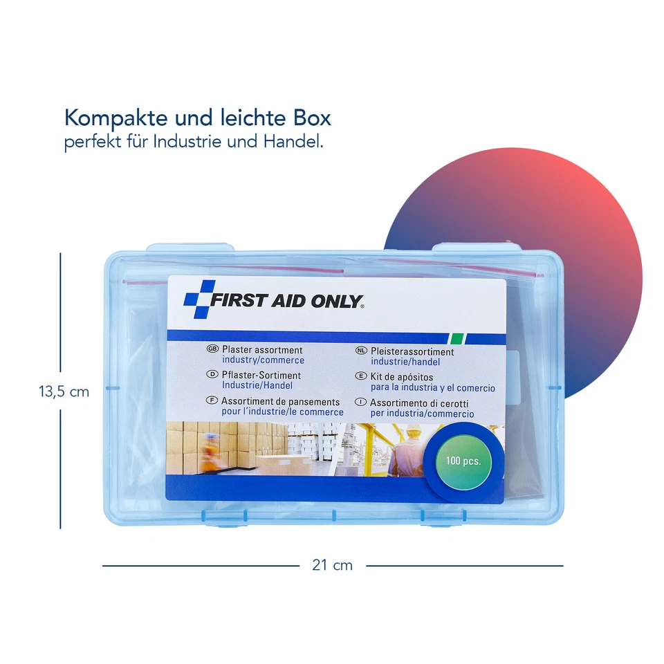 Pflasterbox Industrie/Handel (100 Stück) - Pflaster Set verschiedene Größen - Bild 4 von 4