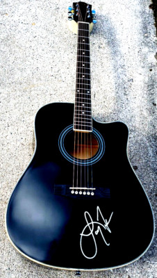 LARRY FLEET SIGNED Acoustic Guitar JSA LOA 