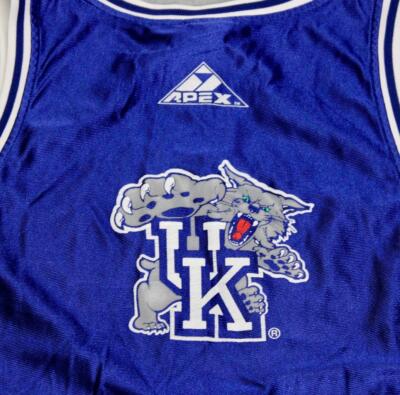 1990s APEX ONE UK KENTUCKY WILDCATS BASKETBALL JERSEY AND