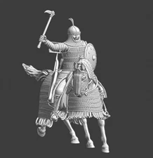 Northern Crusades Miniatures Medieval Mongol General 28mm 32mm 35mm 40mm 54mm 3D