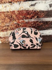 Kate Spade Cameron Paper Rose Med. Dome Leather Cosmetic Makeup Case
