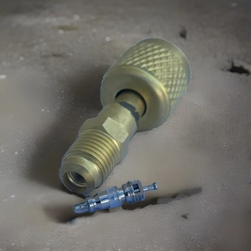 HVAC R32 Reverse Thread 1/4” Female, 1/4” Male Adapter For A2L R454B/R32 Tanks - Picture 10 of 12