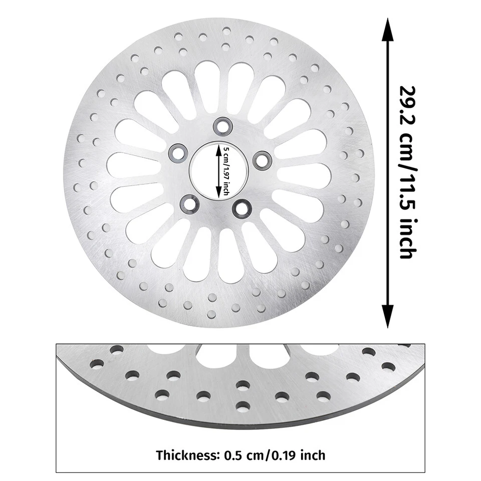 11.5" Brake Rotors 1 Front & 1 Rear Rotor Super Spoke SS Disc For Harley Touring Foto 2 de 4