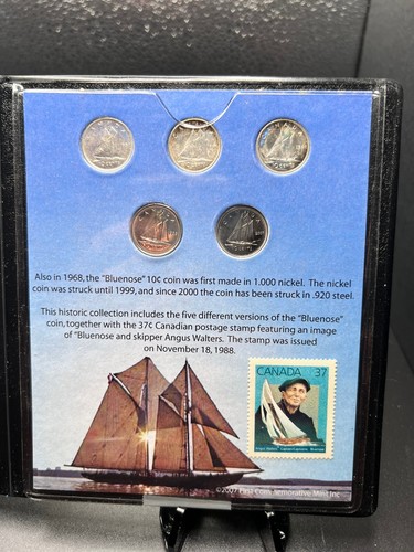 2007 Commemerative Mint Bluenose Collection - Includes 5 coins & a Stamp - Picture 5 of 12