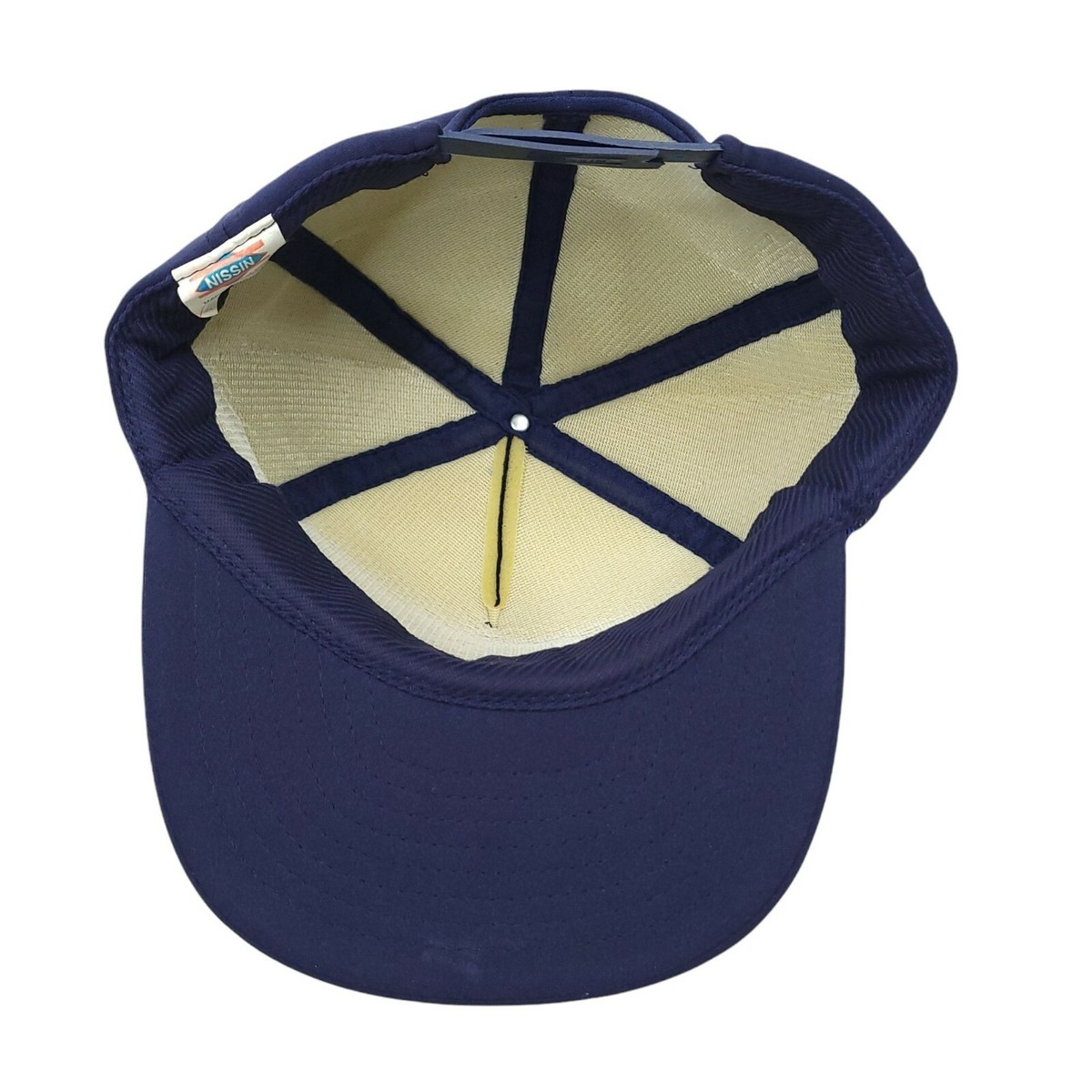 Vintage Nissin Snapback Foam Trucker Cap Hat C&G Auto Parts Tupelo MS Blue View 3