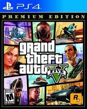 GRAND THEFT AUTO V PREMIUM ONLINE EDITION - PlayStation 4, Brand New