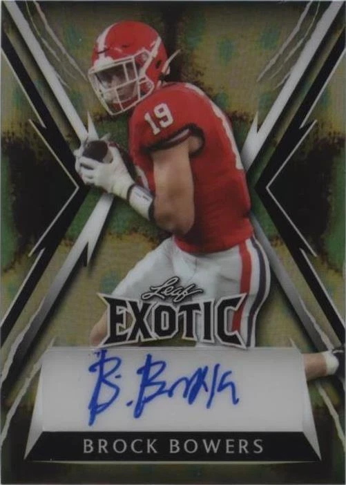 2023 Leaf Exotic Brock Bowers #BA-BB2