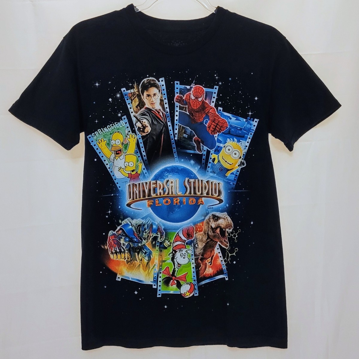 Universal Studios Graphic Black Short Sleeve T Shirt Character