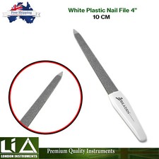 White Plastic Chiropody Ingrown Nail File Rasp Pedicure Hard Nail Trimmer 10cm