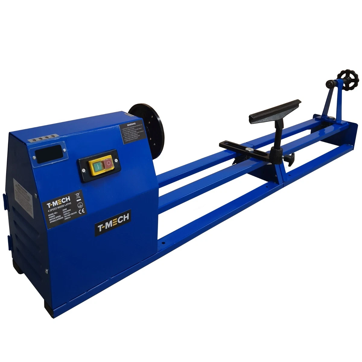 Wood Lathe 1m Wood Turning Variable Speed Tailstock Work with 6