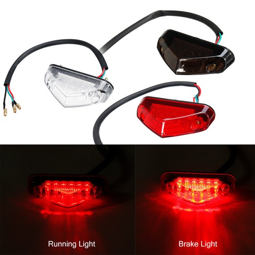 Motorcycle Brake Stop Light Universal 12 LED Running Tail Quad Dirt Bike ATV - Picture 3 of 7