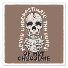 Power Of Hot Chocolate Sticker Decal