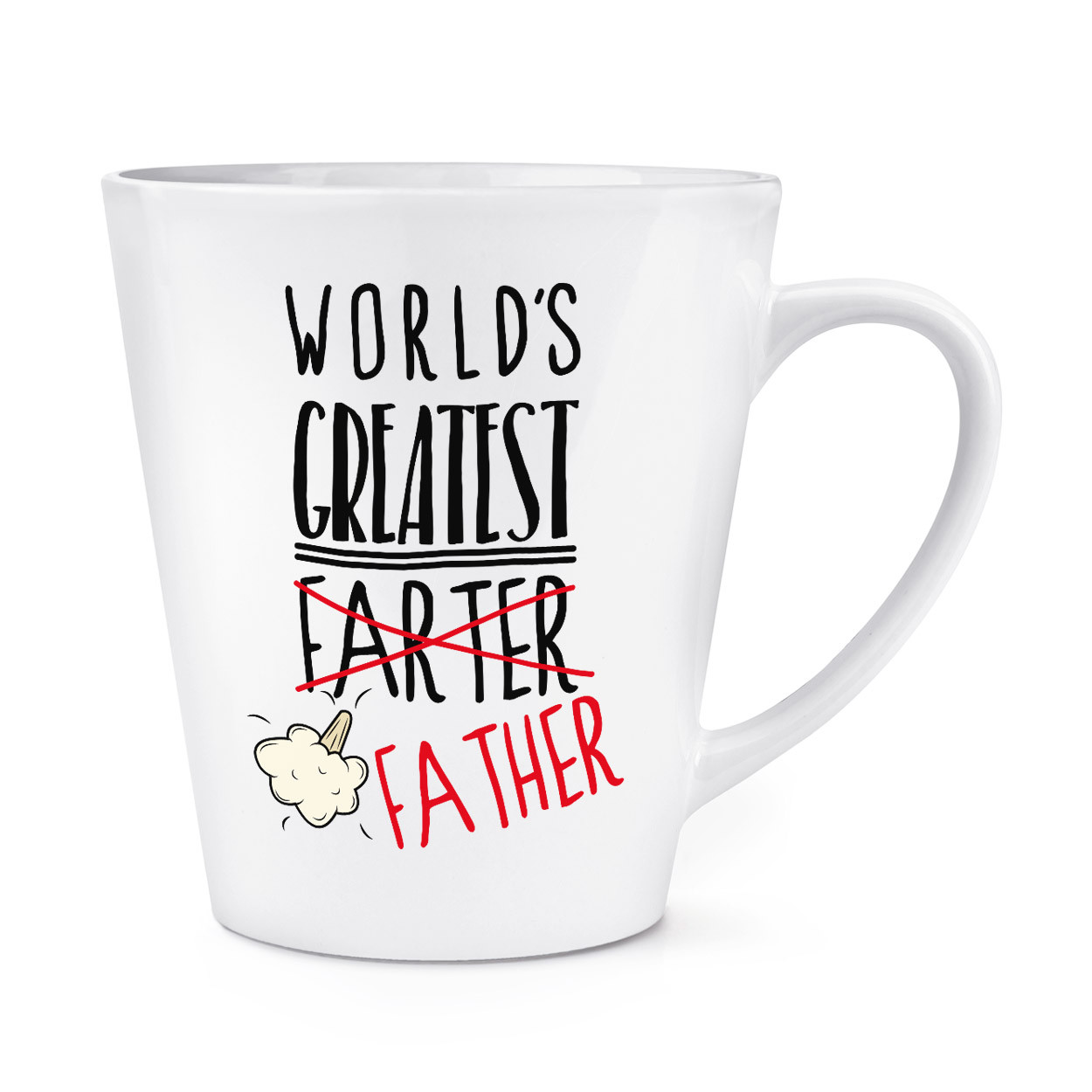 World's Greatest Farter Father 12oz Latte Mug Cup - Dad Fathers Day
